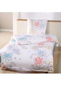 Dyckhoff, Bettw&auml;sche &raquo;Grafikblumen&laquo; 2 Stk. tlg. aus Weichfrottier, bunt, Frottee, Obermaterial: 75% Baumwolle, 25% Polyester, B/L: 135 cm x 200 cm -1 