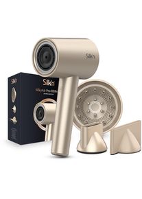 Silk'n Silk'n, Ionic-Haartrockner &raquo;SilkyAir Pro Modell 2024&laquo; 1.600 W 3 Aufs&auml;tze, champagner, ABS, Drei mitgelieferte Aufs&auml;tze inklusive Volumendiffusor und 