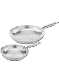 Tefal , Pfannen-Set &raquo;Virtuoso, hochwertiger Premium-Edelstahl, unversiegelt&laquo; Edelstahl Set, 1x Bratpfanne &Oslash; 24 cm, 1x Bratpfanne &Oslash; 28 cm, H&ouml;he 5...
