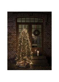 Konstsmide, LED-Baummantel 1.080 Stk.-flammig Micro LED Compactlights Lichterkette mit Ring, schwarz, Dioden 1.080 Stk. Flammen 1.080 Stk., schwarz