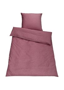SETEX, Bettw&auml;sche &raquo;Chambray&laquo; 2 Stk. tlg. in diversen Uni-T&ouml;nen, mauve, Chambray, Obermaterial: 90% Baumwolle, 10% Polyester, B/L: 155 cm x 220 cm -1 