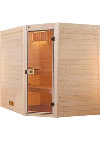 Weka, Sauna &raquo;Valida&laquo; Set, 9 kW-Ofen mit integrierter Steuerung, natur, Saunaofen, natur