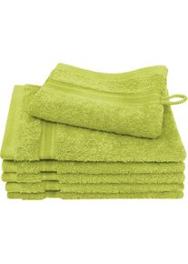 Dyckhoff, Waschhandschuh &raquo;Siena&laquo; mit Bord&uuml;re, apfel, Frottier, B/L: 16 cm x 21 cm, apfel