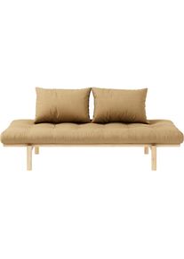 Karup Design , Daybett »Pace« Set, 2 Stk. tlg. aus massiven Kiefernholz, inkl. Futonmatratze , Weizen Beige
