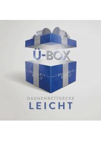EXCELLENT, Daunenbettdecke &raquo;&Uuml;berraschungsbox&laquo; leicht F&uuml;llung 90Daunen10Federn Bezug Baumwolle 1 Stk. tlg. absoluter Sonderpreis, wegen Lagerr&auml;umung, 