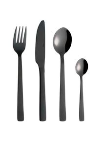 aida RAW, Besteck-Set &raquo;RAW&laquo; PVD-beschichtete Oberfl&auml;che, black, Edelstahl, 48 Stk., black