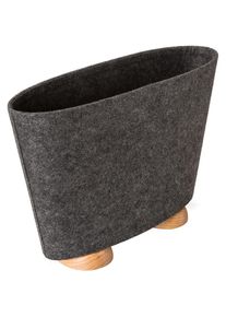 Pieperconcept, Zeitungsst&auml;nder &raquo;Avis&laquo; aus Filz, grau-natur, Filz, Holzwerkstoff, grau-natur