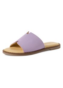 Tamaris, Damen, Pantolette , Sommerschuh, Schlappen mit breiter Bandage, lilac, 37, lilac, Modischer Sommerschuh zum Schlupfen
