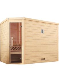 Weka , Sauna »Turku« Set, 7,5 kW Bio-Ofen mit digitaler Steuerung , natur
