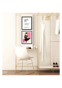 queence , Bild »Call me Maybe« Art Bilder von Frauen Fashion Frau Kunst Magazincover Mode 1 Stk. tlg. HD Premium Poster-Druck inkl....