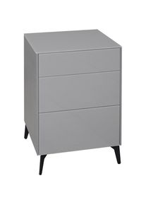 M&auml;usbacher M&auml;usbacher, Kommode &raquo;Imola TOPSELLER!&laquo; OTTOs Choice, Kommode mit Glasfront und Glasoberplatte, kreidegrau matt lack / glas kreidegrau glanz, 