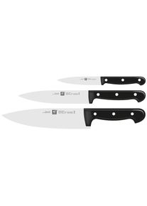 Zwilling, Messer-Set &raquo;TWIN Chef 2&laquo; Sonderschmelze, Ergonomisch, Robust, Langlebig, Schwarz, Stahl, Schwarz