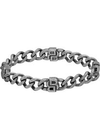 BOSS , Juegendliche , Armband »DOUBLE B ABSOLUTE, 1580742M« , edelstahlfarben-schwarz , M , BOSS Schmuck - Herrengliederarmband
