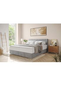 Inosign , Boxbett &raquo;Thor mit Bettkasten, inkl. Matratze, Topseller&laquo; Topper und Zierkissen, in verschiedenen H&auml;rtegraden verf&uuml;gbar , Savona 13 melange