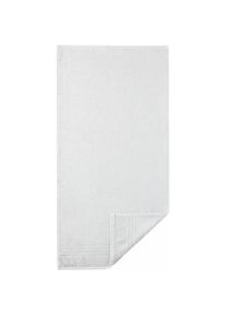 Egeria, Badet&uuml;cher &raquo;Madison&laquo; Uni-Programm mit Streifenbord&uuml;re, reine Baumwolle, hellgrau, Walkfrottee, Obermaterial: 100% Baumwolle, B/L: 70 cmx140 cm