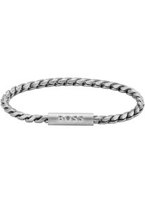 BOSS , Armband »DORAN, 1580695, 1580696« , edelstahlfarben , 19 cm , BOSS Schmuck - Herrengliederarmband