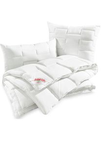 Schlafgut Schlaf-Gut, Kunstfaserbettdecke &raquo;Utah&laquo; normal 1 Stk. tlg., wei&szlig;, Bezug: 50% Baumwolle, 50% Polyester. F&uuml;llung: 100% Polyester, B/L: 155 cm x 220 cm, 