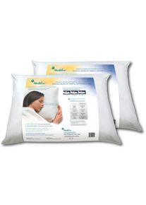 Mediflow, Wasserkissen &raquo; Original Wasserkissen 5205 Doppel-Pack 50x70cm&laquo;, wei&szlig;, Baumwolle, Kunstfaser, Wasser, B/H/L: 50 cm x 70 cm, wei&szlig;