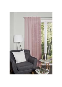 Home Wohnideen , Gardine »DOLLY« Multifunktionsband 1 Stk. tlg. transparent , altrose , Obermaterial: 100% Polyester , 225 cm