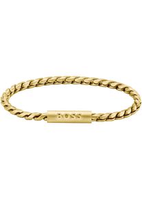 BOSS , Juegendliche , Armband »DORAN, 1580695, 1580696« , gelbgoldfarben , 19 cm , BOSS Schmuck - Herrengliederarmband