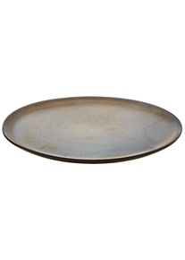 aida RAW, Dessertteller &raquo;RAW&laquo; Steinzeug, &Oslash; 20 cm, metallic brown, Steinzeug, 20 cm, metallic brown
