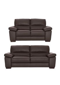 Calia italia , Polstergarnitur »Gaia, hochwertige Garnitur aus 2-Sitzer und 3-Sitzer, edles Design« Set, 2 Stk. tlg. Ledergarnitur, in zwei...