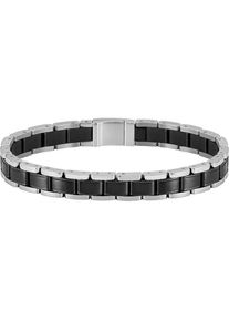 BOSS , Juegendliche , Armband »METAL LINKS ESSENTIALS, 1580665« , edelstahlfarben-schwarz , 20 cm , BOSS Schmuck - Herrenarmschmuck