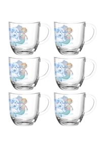 Leonardo, Tasse &raquo;Meer BAMBINI AVVENTURA&laquo; 280 ml, 6-teilig, mehrfarbig, Glas, &Oslash; 8,4 cm x 9 cm, mehrfarbig