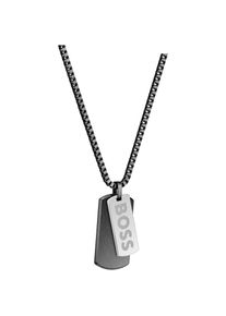 BOSS , Juegendliche , Kette mit Anhänger »DEVON, 1580575, 1580576, 1580577« , schwarz , BOSS Schmuck - Herrenhalskette