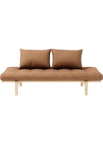 Karup Design , Daybett »Pace« Set, 2 Stk. tlg. aus massiven Kiefernholz, inkl. Futonmatratze , Mokka