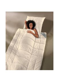 Sannwald, Kopfkissen &raquo;Zirbenflocken&laquo; 1 Stk. tlg., natur, Obermaterial: 100% Baumwolle, B/H/L: 90 cm x 70 cm, natur