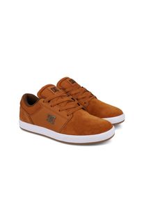 DC Shoes, Unisex, Sneaker &raquo;Crisis 2&laquo;, Brown/White, 10,5 (44), Brown/White, Obermaterial aus Nubukleder oder Wildleder