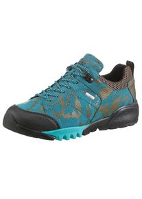 Waldl&auml;ufer Waldl&auml;ufer, Damen, Trekkingschuh &raquo;H-Amiata&laquo; , Freizeitschuh, Halbschuh, Schn&uuml;rschuh mit TEX-Membran, H-Weite, t&uuml;rkis-goldfarben, 7 (40,5), t&uuml;rkis-