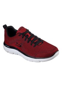 Skechers , Sneaker »SUMMITS« mit gepolstertem Schaftrand, Freizeitschuh, Halbschuh, Schnürschuh , rot , 39 , 39 , Obermaterial aus weichem Textil