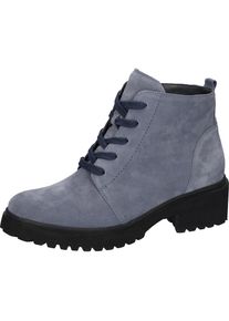 Waldl&auml;ufer Waldl&auml;ufer, Damen, Schn&uuml;rboots &raquo;H-LUISE&laquo; , Stiefelette, Blockabsatz, in bequemer Schuhweite G (= weit), jeansblau, 5,5 (38,5), jeansblau, Mit 