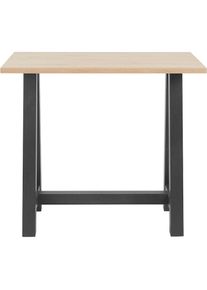 M&auml;usbacher M&auml;usbacher , Bartisch Gestell in A-Form (Breite 120, 140 oder 160 cm) , schwarzstahl/asteichefarben + schwarzstahl