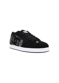 DC Shoes, Damen, Sneaker &raquo;Net&laquo;, Black/Monogram, 7(39), Black/Monogram, Nubukleder- und Lederobermaterial