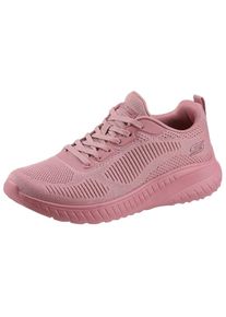 Skechers, Damen, Sneaker &raquo;BOBS SQUAD CHAOS FACE OFF&laquo; Freizeitschuh, Halbschuh, Schn&uuml;rschuh mit Komfort-Innensohle, himbeere, 41, himbeere, Sportiver 