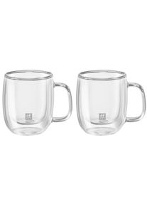 Zwilling, Espressoglas &raquo;Sorrento Plus&laquo; Doppelwandig, Borosilikatglas, 2-tlg., je 80 ml, Transparent, Borosilikatglas, 7 cm, Transparent