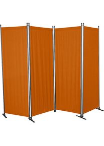 Angerer Freizeitm&ouml;bel, Paravent (B/H): ca. 170x165 cm, terracotta/orange, Kunststoff, B/H/T: 170 cm x 165 cm, terracotta/orange