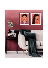 queence , Bild »Ajosch« Bilder von Frauen Fashion Frau Magazincover Mode Portrait Porträts 2 Stk. tlg. HD Premium Poster-Druck inkl....