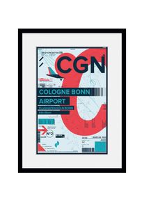 queence , Bild »CGN AIRPORT« Deutschland Fashion Flugzeuge Gebäude Köln Magazincover Mode 1 Stk. tlg. HD Premium Poster-Druck inkl....