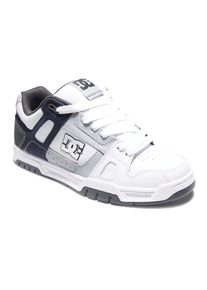 DC Shoes , Sneaker »Stag« , White/Grey/Blue , 11,5(45) , 11,5(45) , Leder-, Nubukleder- oder Wildlederobermaterial...