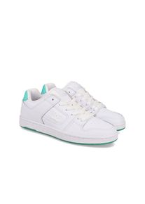DC Shoes, Damen, Sneaker &raquo;Manteca 4&laquo;, White/Aquarius, 7,5(38,5), White/Aquarius, Obermaterial aus Leder, Nubuk, Wildleder oder Mesh