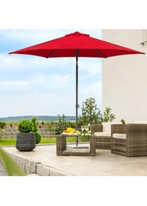 Schneider Schirme , Marktschirm »Sevilla« Durchmesser 270 cm, rund, ohne Schirmständer , rot , Obermaterial: 100% Polyester