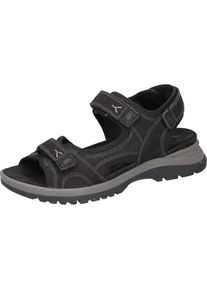 Waldl&auml;ufer Waldl&auml;ufer, Damen, Trekkingsandale &raquo;H-Sora&laquo; , Outdoorschuh, Sommerschuh, Keilabsatz, in bequemer Schuhweite H, schwarz, 4 (37), schwarz, Sandale mit 