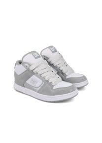 DC Shoes, Damen, Sneaker &raquo;Manteca 4 Mid&laquo;, Grey/White, 10(42), Grey/White, Obermaterial aus Leder, Nubuk, Wildleder oder Mesh