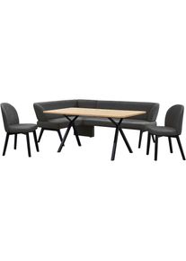 Home Affaire, Unisex, Eckbankgruppe &raquo;Aretha Essecke, Sitzgruppe, Eckbank, K&uuml;chenbank&laquo; Set, 4er, 4 Stk. tlg. Esszimmer Sitzgruppe, Tisch, St&uuml;hle und 