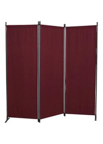Angerer Freizeitm&ouml;bel, Paravent (B/H): ca. 170x165 cm, bordeaux, Kunststoff, B/H/T: 170 cm x 165 cm, bordeaux