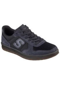 Skechers, Herren, Slip-On Sneaker &raquo;NEW WAVE CUP-CALVEN&laquo; , Retro Sneaker, Schn&uuml;rschuh mit Gummizug, schwarz-grau, 44, schwarz-grau, Bequeme Skechers 